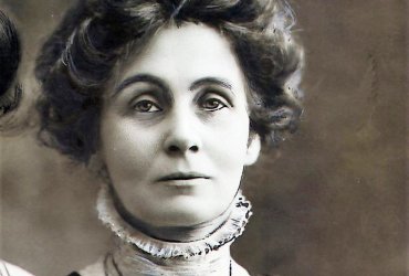 Emmeline Pankhrurst, líder del movimiento sufragista británico