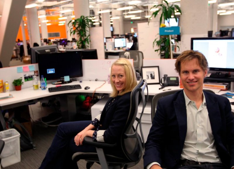 Julia Hartz junto a su marido y cofundador Kevin Hartz