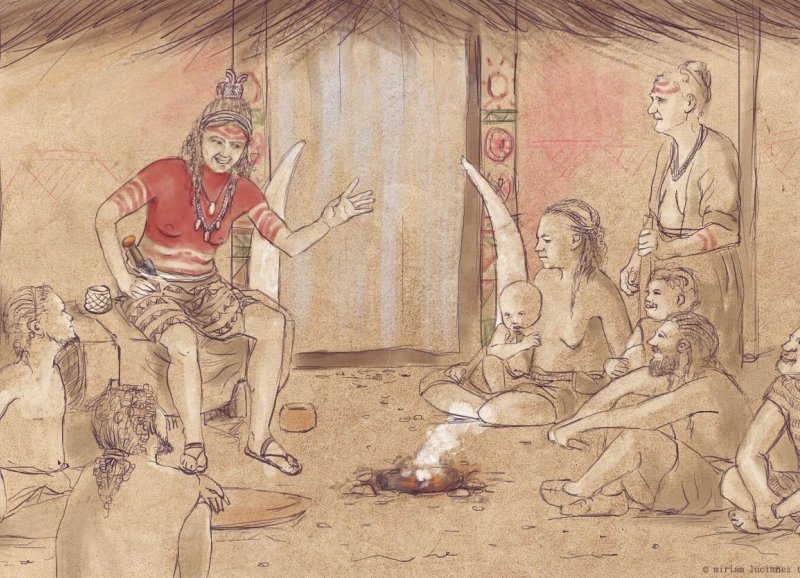 Representaci�n art�stica de la Dama de Marfil