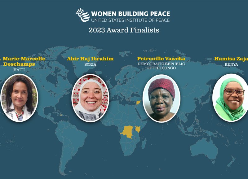 Candidatas al premio Mujeres Constructoras de Paz 2023