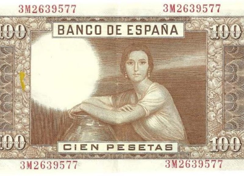 Billete de 100 pesetas