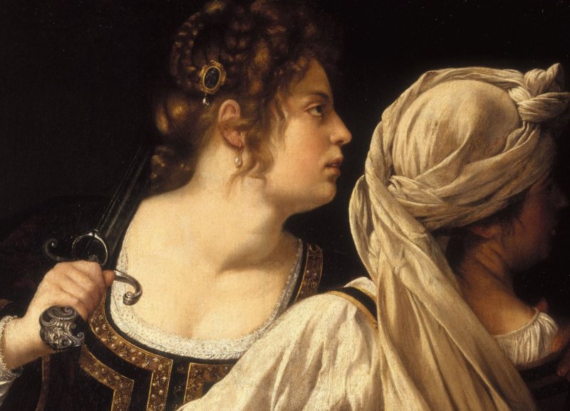 Artemisia Gentileschi. Judit y su criada. 1618-1619