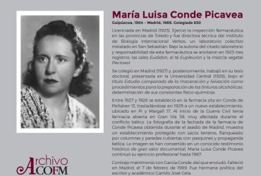 María Luisa Conde Picavea farmacéutica en tiempo de guerra
